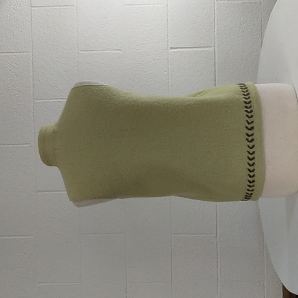 Sigrid Olsen Embroidered Vest, Size L - image 2